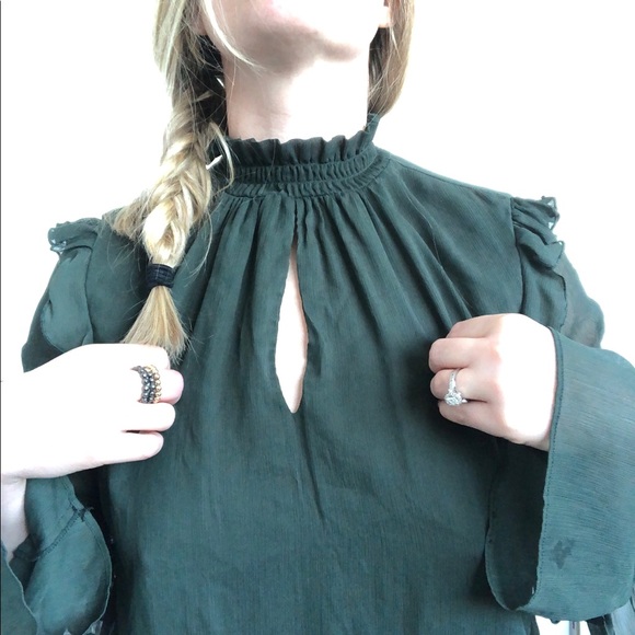 Zara Emerald Blouse - Picture 7 of 7